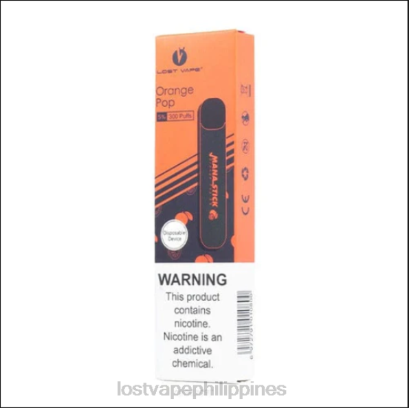 Lost Vape Manila - Lost Vape Mana Stick Disposable | 300 Puffs | 1.2mL Orange Pop 5% 848X523