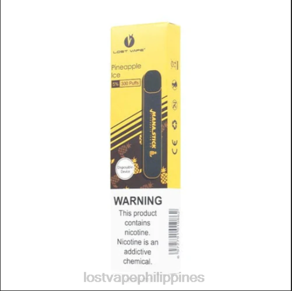 Lost Vape Pods Near Me - Lost Vape Mana Stick Disposable | 300 Puffs | 1.2mL Pinapple Ice 5% 848X526