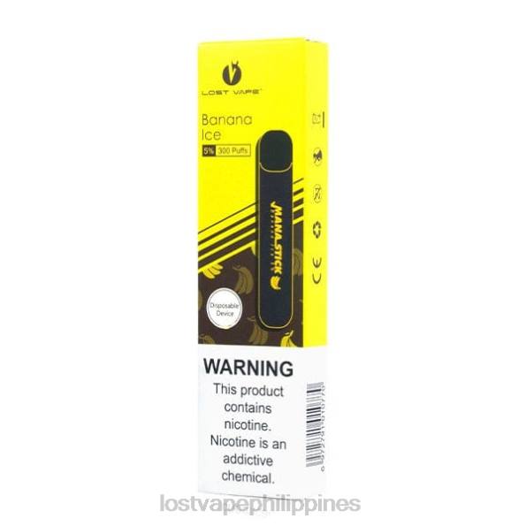 Lost Vape Price - Lost Vape Mana Stick Disposable | 300 Puffs | 1.2mL Banana Ice 5% 848X404