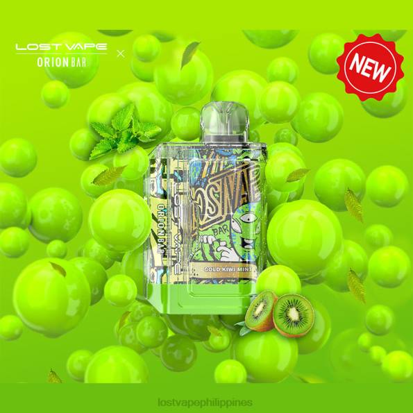 Lost Vape Wholesale - Lost Vape Orion Bar Disposable | 7500 Puff | 18mL | 50mg Gold Kiwi Mint 848X89