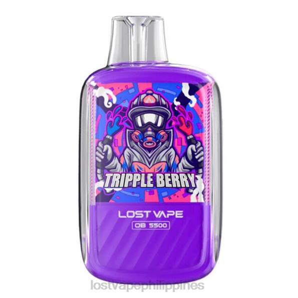 Lost Vape Flavors Philippines - Lost Vape Orion OB5500 5500 Puffs 14mL 50mg Disposable Triple Berry 848X108