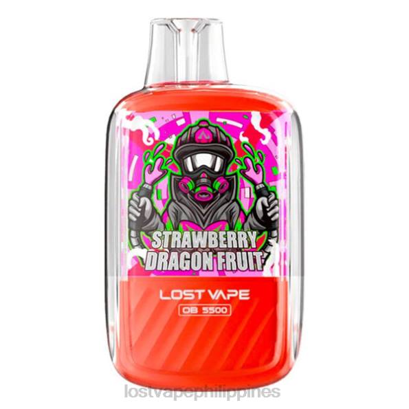 Lost Vape Pods Near Me - Lost Vape Orion OB5500 5500 Puffs 14mL 50mg Disposable Strawberry Dragon Fruit 848X106
