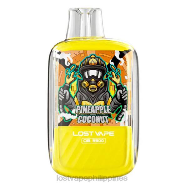 Lost Vape Price - Lost Vape Orion OB5500 5500 Puffs 14mL 50mg Disposable Pineapple Coconut 848X104