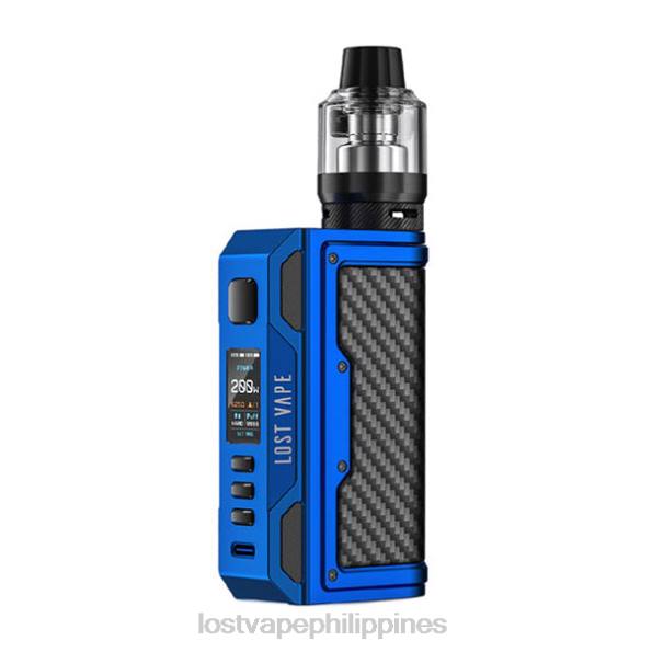 Lost Vape Flavors Philippines - Lost Vape Thelema Quest 200W Kit Matte Blue/Carbon Fiber 848X138