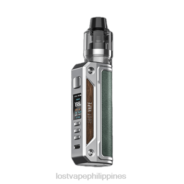 Lost Vape Manila - Lost Vape Thelema Solo 100W Kit SS/Mineral Green 848X13