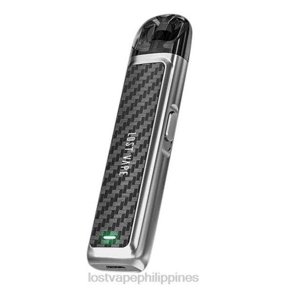 Lost Vape Pods Near Me - Lost Vape URSA Pod Kit | 800mAh Silver Carbon Fiber 848X226